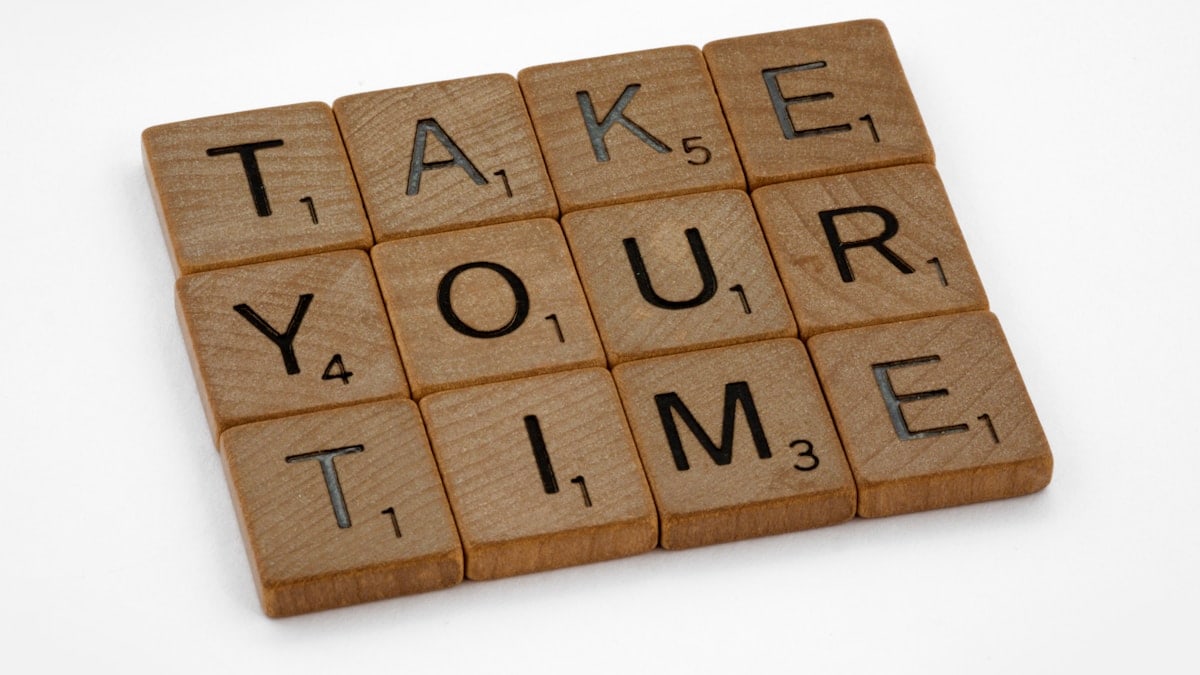 scrabble, scrabble pieces, lettering, letters, wood, scrabble tiles, white background, words, quote, letters, type, typography, design, layout, focus, bokeh, blur, photography, images, image, slow down, don't rush, less haste more speed, rush, panic, do not panic, relax, breathe, concentrate,